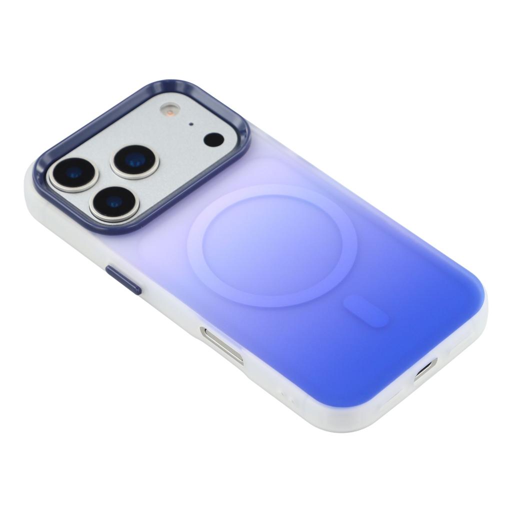 For iPhone 17 Pro Case Compatible with MagSafe Gradient Frosted Design PC + TPU Phone Cover