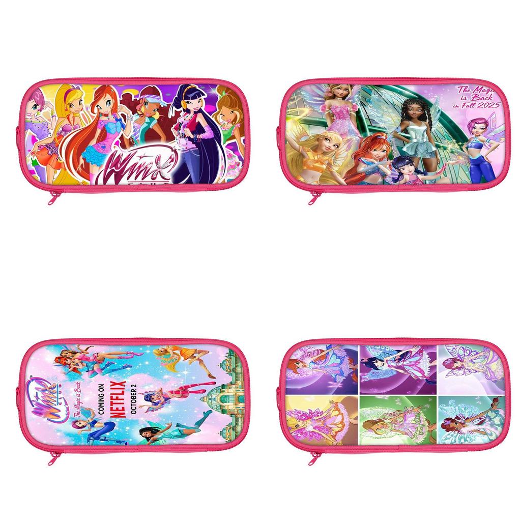 Winx Club Pencil Case Double Layer Storage Organizer For Students And Kids