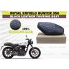 "Premium Leather Black Touring Seat" Fit For Royal Enfield Hunter 350