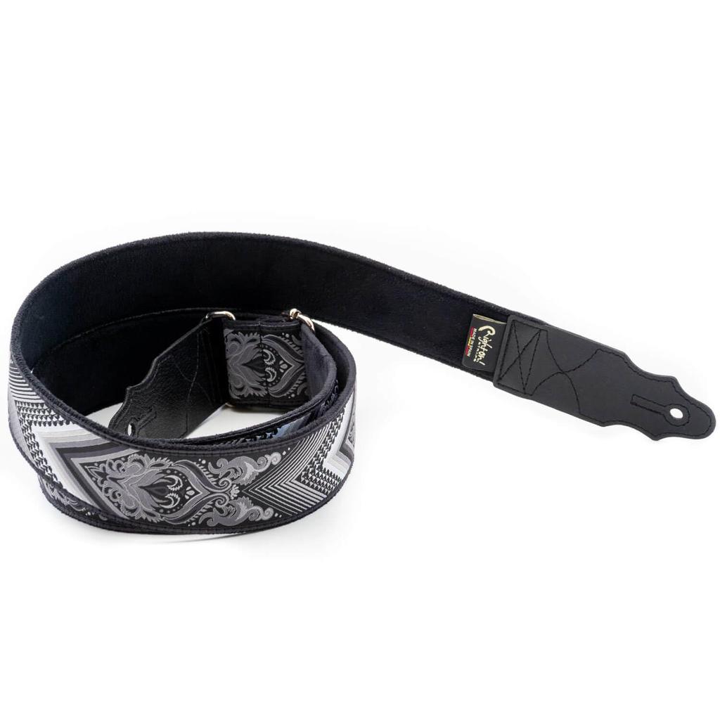 Straps 5cm Arrow Black RightOn! Guitar/Bass Strap, Wide, 90-150cm,