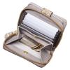 [HENLY COAT] Made in Italy cowhide Anaconda Diamantina ladies round zipper bi-fold wallet money luck up feng shui money luck wallet present for gift