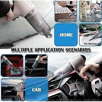 Wireless Car Vacuum Cleaner for Vehicle, Mini Portable, Dual Function-Wet and Dry, Handheld Mite Remover, Equally Effective for Home Use