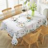 Watercolor Eucalyptus Leaves Rectangle Tablecloth for Table Decor Spring Summer Kitchen Dining Table Cloth Wedding Party Decor