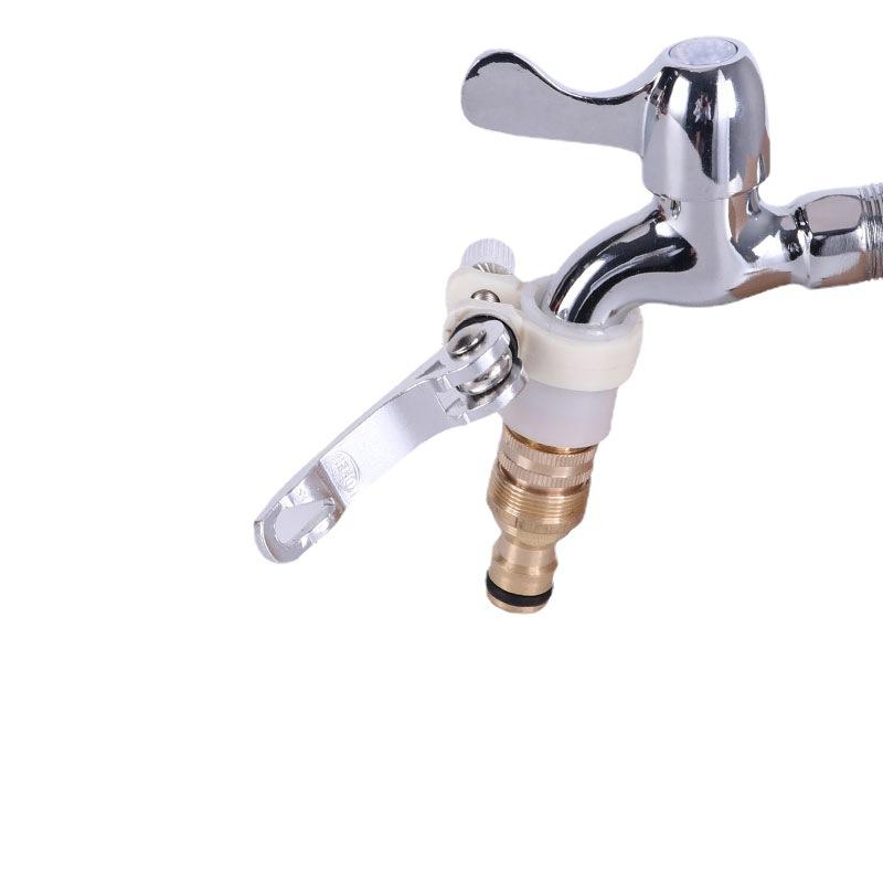 Water Pipe and Hose Interface Docking Device, Water Gun, Four Part Washing Machine Old-fashioned Faucet Multifunctional External Connector Accessories