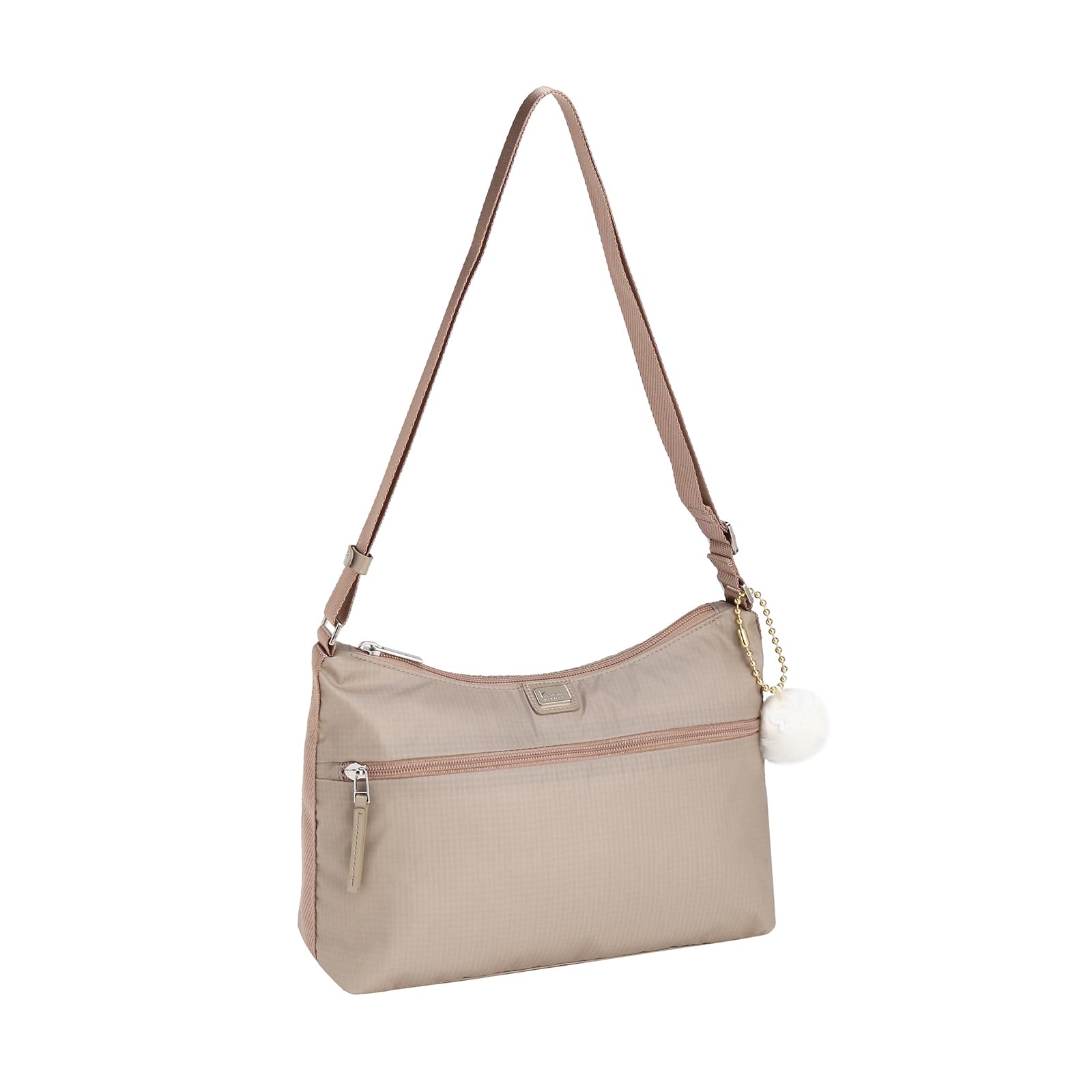 

Сумка через плечо Project VYG Refret, легкая и красивая, простая в использовании, бежевая [коллекция Kanana] № 68343, женская