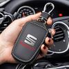 Wszp1 Car Keychain Bag Housekeeper Zipper Organizer Key Case For Leon Ibiza Alhambra Exeo Altea Arona Mii IBL Car Accessories