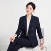 Thero Man Women's Striped Business Suit Set