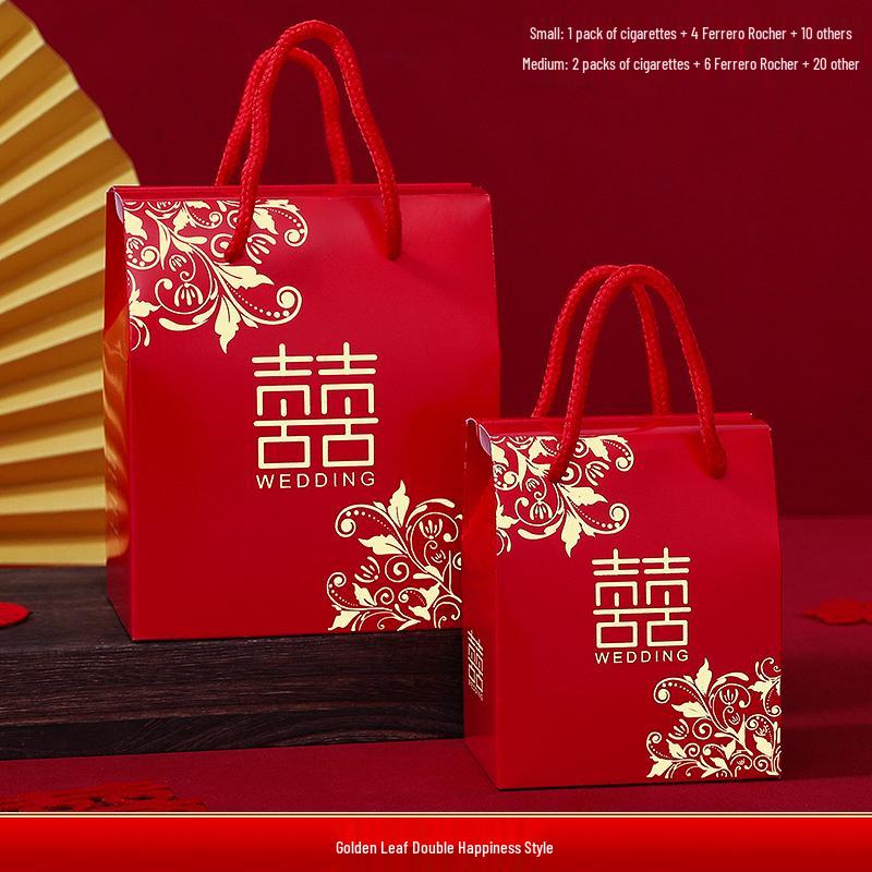 Wedding Gift Candy Box and Bag Set for Melon Seeds