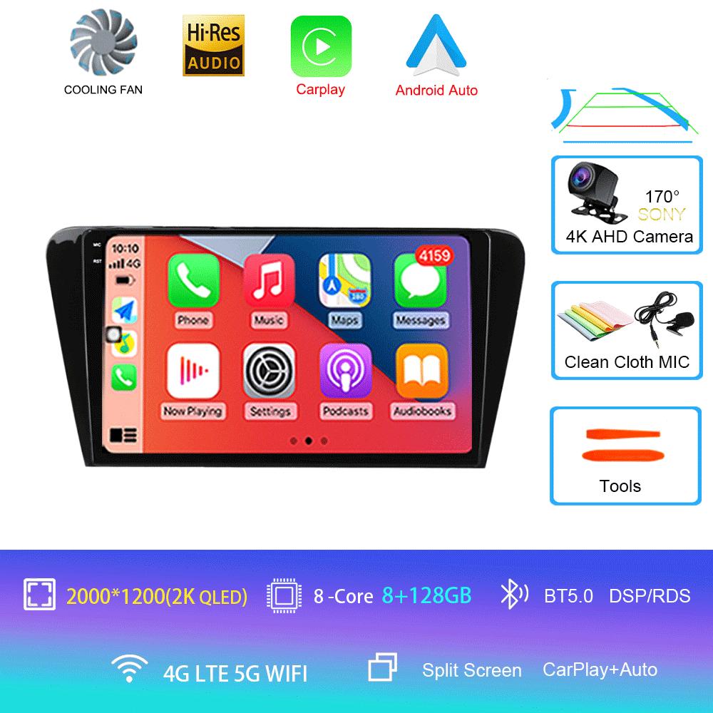 Pentru Volkswagen Skoda Octavia 3 A7 2013-2018 auto radio multimedia player video navigație GPS 4G Carplay 2 DIN Android 14