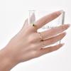 Vnox Wedding Heart Rings For Women Girlfriend, Stainless Steel CZ Stones Inlaid Adjustable Ring, Couple Jewelry Accessories