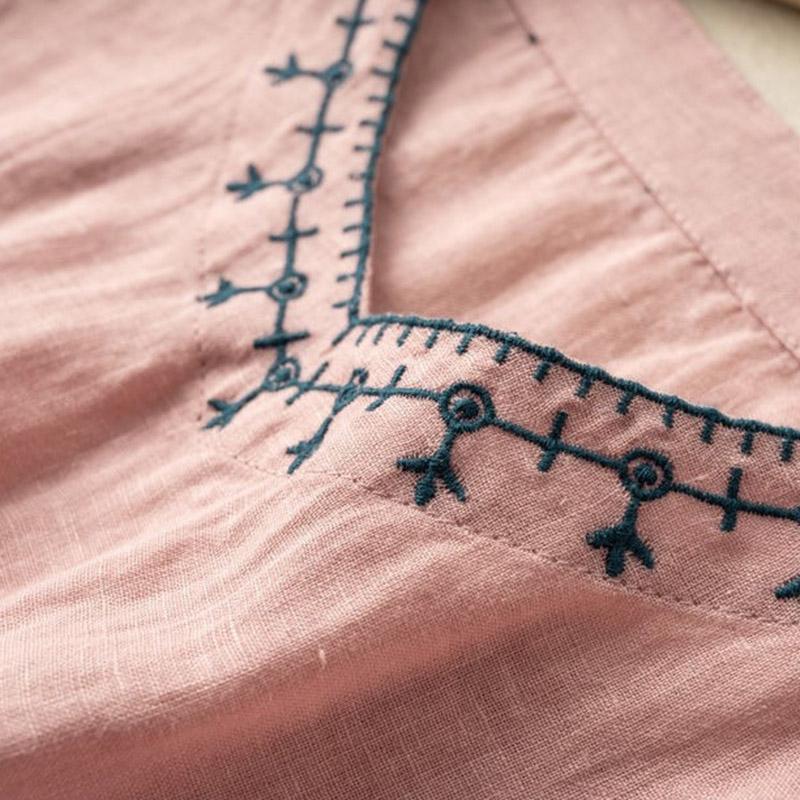 Γυναικεία Τοπ Βαμβακερά Καλοκαιρινά Μεγάλο Μέγεθος Μπλουζάκι Λαιμόκοψη V Χαλαρό με Ποικιλία Εκτυπώσεων Καθημερινό Πουλόβερ Μπλουζάκι Τοπ