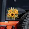 QT2101#15cm Vibrant Sunflower Floral Suitable for Laptop, Car, Truck, Van, SUV, Motorcycle, Wall, Bumper, Window