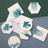 Round Cup Coaster Plant Shape Diatomite Slip Insulation Pad Cup Mat  Drink Holder Mug Stand Home Table Decoration Kitchenware