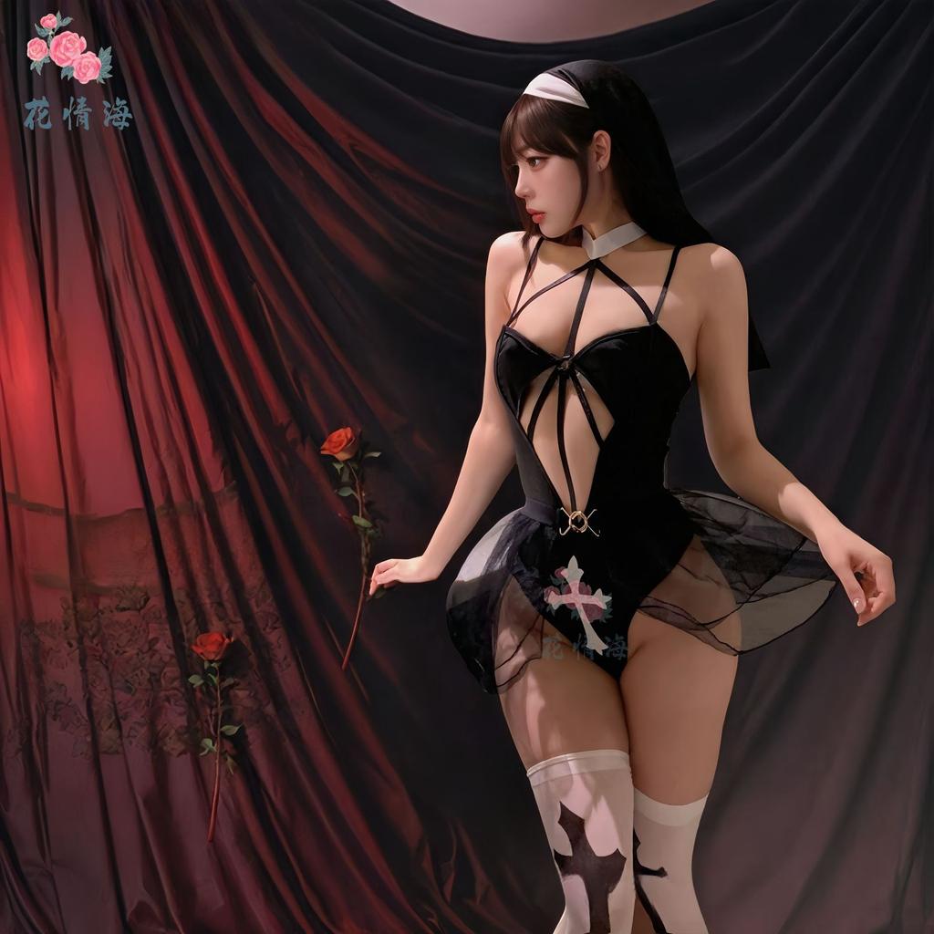 Sexy Lingerie Sexy Pure Wind Nun Uniform Halloween Costume Cosplay onesie