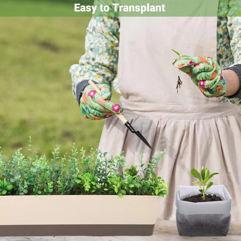 100/200 Biodegradable Plant Bags, Non-woven Nursery Bags For Planting, Suitable For Vegetables, Florals, Indoor And Outdoor Use