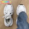 Mesh Breathable Dad Shoes Women's 2025 Spring and Summer New Thick-soled Heightening Running Shock Absorption Lightweight Casual Sports Shoes