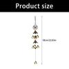 Butterfly Design Alloy Wind Chimes Rustproof Metal Hanging Bells Ornament For Home Office Shop Cultural Decoration
