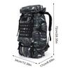 Outdoorový batoh 80L Pánský Velkokapacitní Cestovní Lehký Neformální Turistický batoh Sportovní Vodotěsný Cestovní Horolezecký batoh