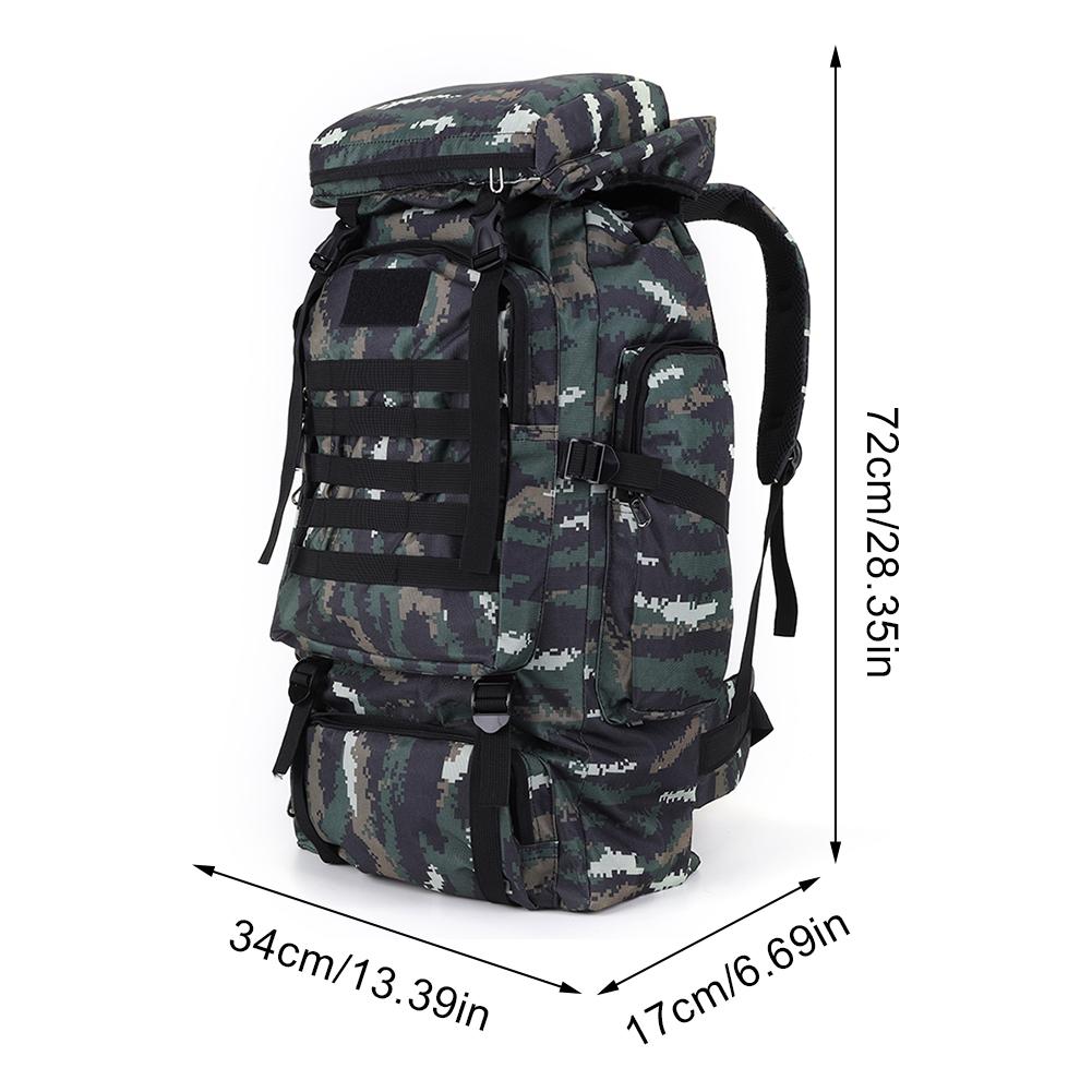 Outdoorový batoh 80L Pánský Velkokapacitní Cestovní Lehký Neformální Turistický batoh Sportovní Vodotěsný Cestovní Horolezecký batoh