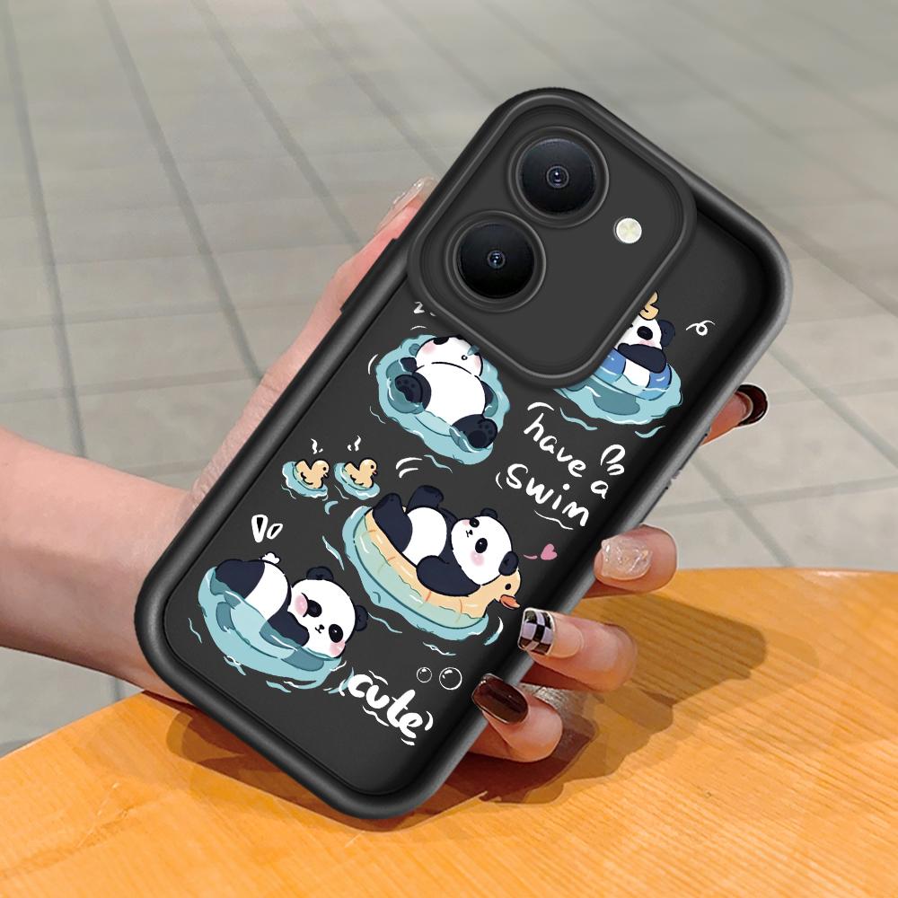 Weiches Silikon-Quadratleiter-Druckmuster-Telefongehäuse Vollständige Abdeckung Kamera Stoßfeste Schutzgummihülle für Vivo