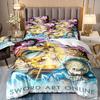 3D Hot Sale Anime Sword Art Online Comfortable Duvet Quilt Cover Pillowcase Bedding Set Children Bedroom Decoration Home Textile