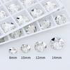 Dongzhou Round Flatback Glass Rhinestone Sew on Crystal Loose Crystal Beads Garment Sewable Rhinestone Diy Accessories