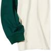 UNIQLO Color Block Raglan Sleeve Design Long Sleeve T-Shirt Men Tops Teal 466721-55