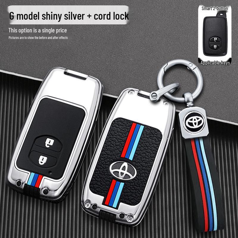 Compatible Key Case for Toyota: 6th Gen Camry, Reiz, Land Cruiser, Prado, Highlander