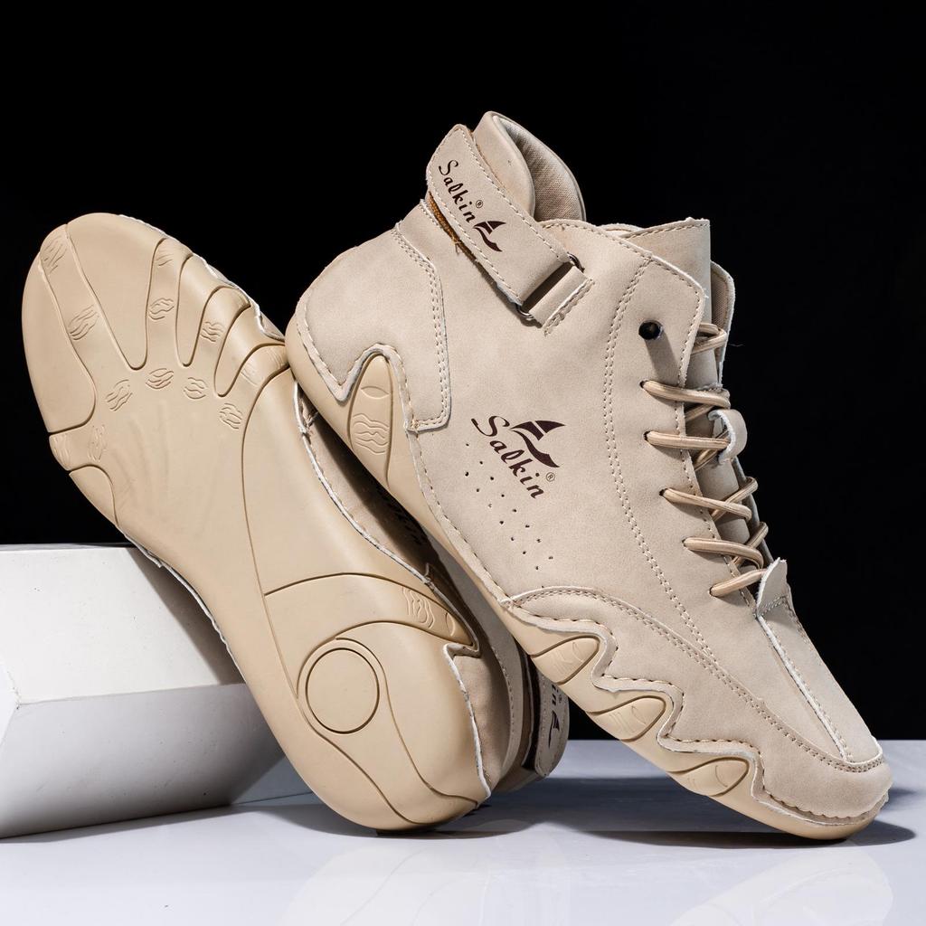 2025 Men's Plus Size Fashion Martin Boots – Casual Mid-Top Outdoor Style