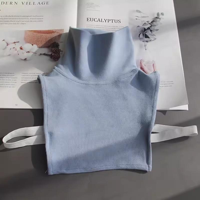 Fashion Turtleneck Fake Collar Shirt Women Warm False Collar Woman Adult Cotton Detachable Collar Choker Removable Half Shirt