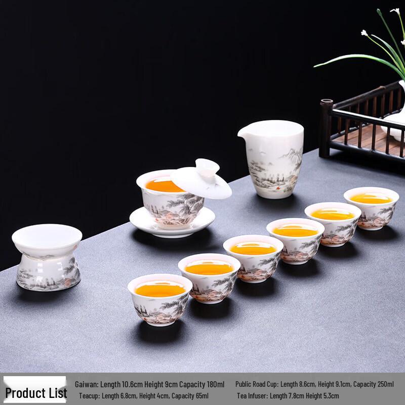 Biaoxing Ceramic Gaiwan Tea Bowl with Rotating Lid