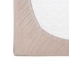 Fitted sheet 80x160 elastic JERSEY 100% COTTON beige color