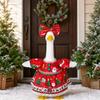 23 Inch Christmas Porch Outfit, Holiday Yard Decoration Clothes for Outdoor Porch Decor