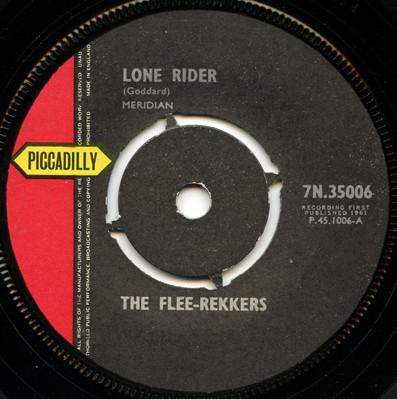 7inch Record FLEE-REKKERS - Lone Rider 7N35006 PICCADILLY 1961 UK Rock Used