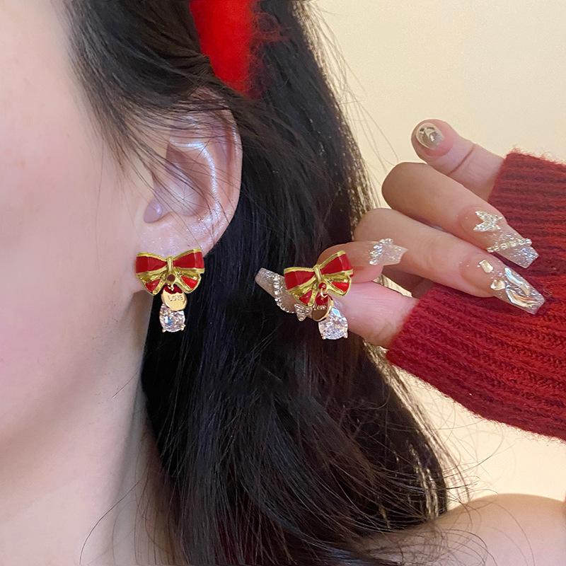 2023 Bow Zirconia Stud Earrings - Exquisite, Versatile, Luxury Fashion