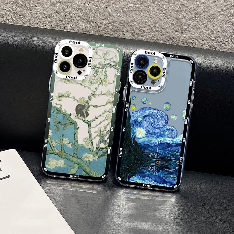 Van Gogh Oil Painting Phone Case for iPhone 11 12 13 Mini Pro Max 14 Pro Max Case shell