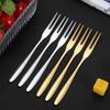 10/20PCS Stainless Steel Reusable Dessert Forks Set - Mini Cake & Fruit Forks Kitchen Restaurant Hotel Party Supplies