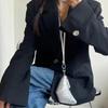 Wallet PU Croissant Bag Lipstick Earphone Bag Hanging Neck Coin Purse Portable   Streetwear