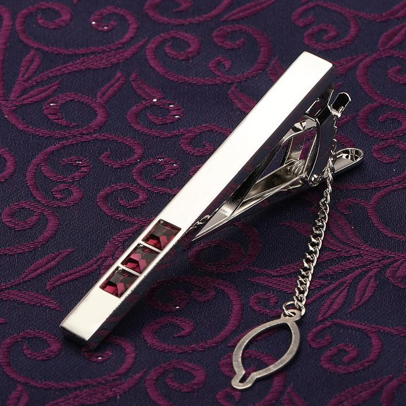 Men'S Fashion Versatile Tie Clip Business Dress Gold Silver Wedding Men'S And Women'S Pin Korean Version Security Collar Clip