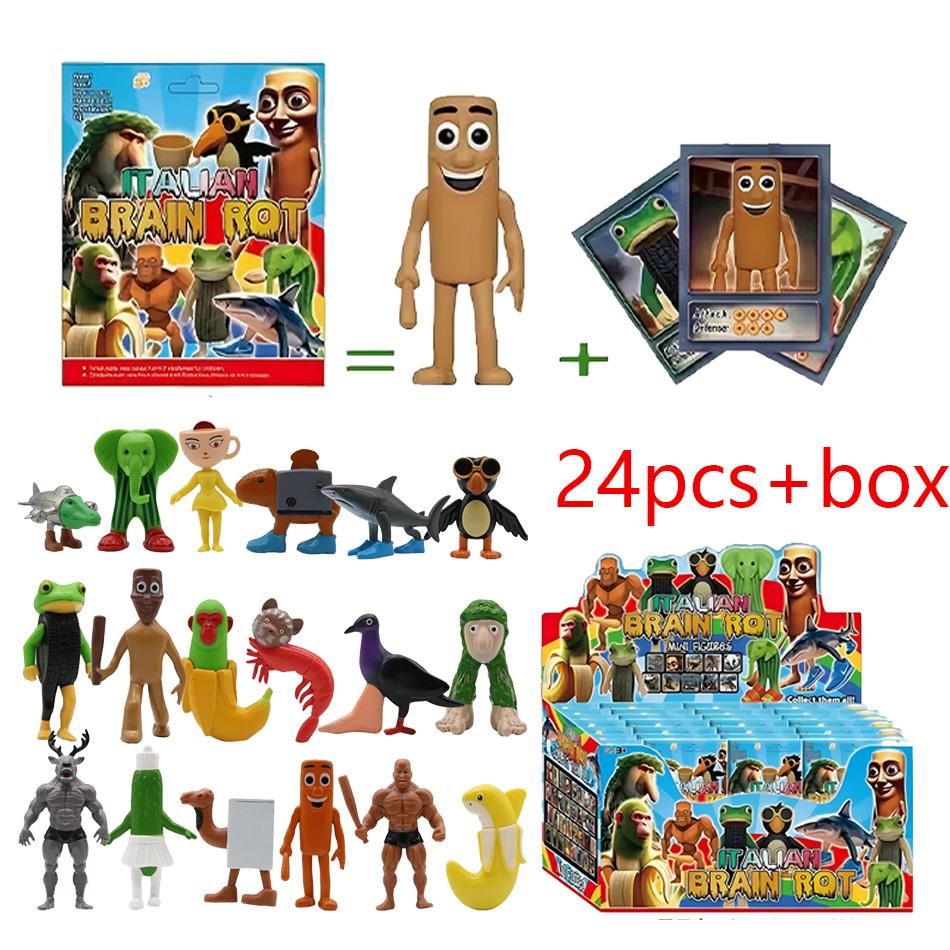 NEW Blind box Italian Brainrot AI Animals Tung Tung Tung Sahur Figure Tralalelo Tralala Figure Doll DeskOrnament Gift