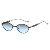 Oval Retro Sunglasses Lightweight Small Frame Metal Sun glasses Metal Frame Eyeglasses Water-Resistant Fashion Outfit Cycling