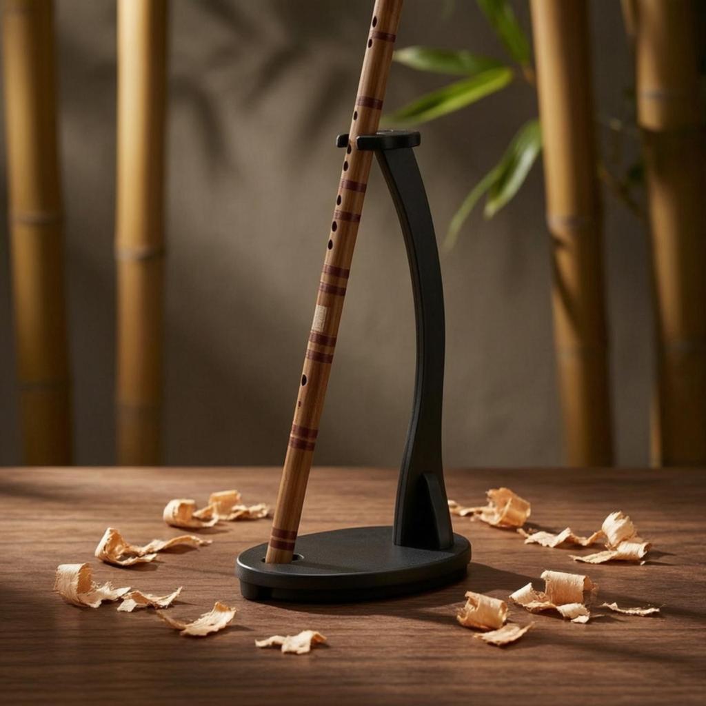 Erhus Stand FloorStanding Dizi Freestanding Instrument Holder for Instrumentalists, Music