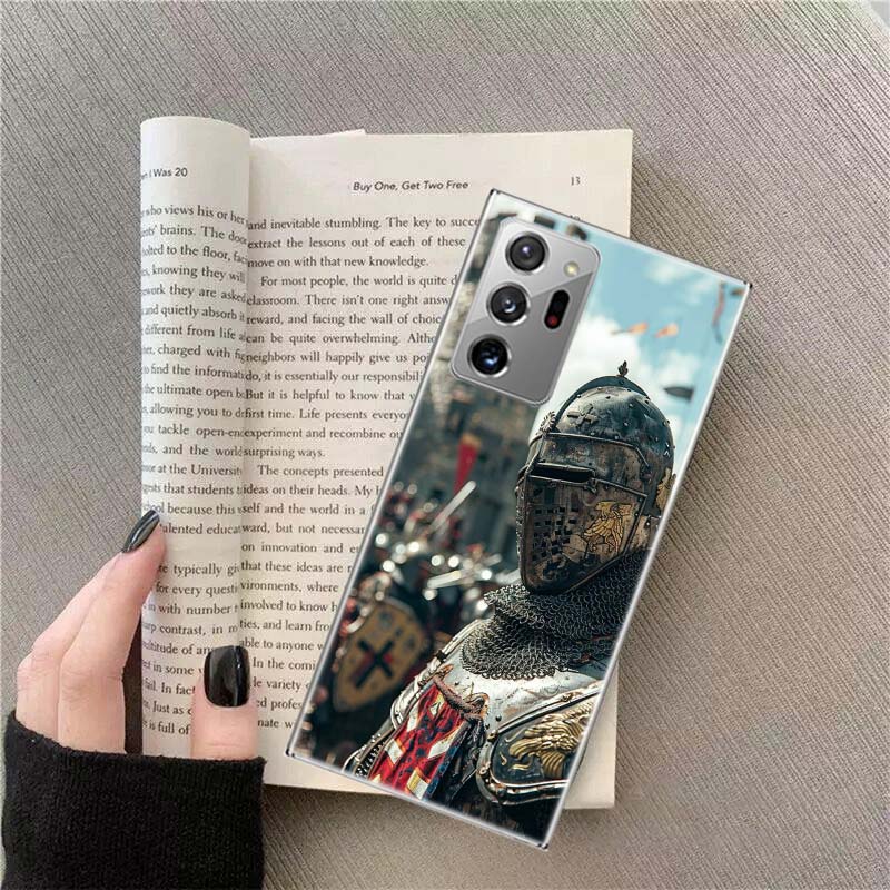 

The Bright Red Crusade Phone Case For Samsung Galaxy S25 Edge S24 S23 FE S22 S26 Ultra S21 S20 S10 Plus Capa Soft Samsung S24 Plus