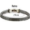 European & American Hip Hop 6MM Dragon Bone Snake Chain Bracelet - Fashionable Titanium Steel