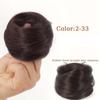Elastic Rubber Band Straight Updo Chignon Synthetic Flower Bun Head Wig  Lazy
