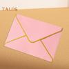 10Pcs Hot Stamping Envelope Golden Border Blanks V-Flap Design Envelope Greeting Cards Invitations Notes Envelopes