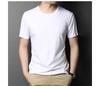 Men's Loose-Fit Short-Sleeve Round Neck T-Shirt, 100% Mercized Cotton.