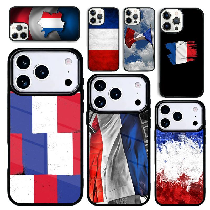 Capa Case for iPhone 17 Air 16 Pro Max 15 Plus 11 13 Mini 14 12 Back Phone Cover France National Flag
