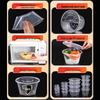 Jiemengzhe 1500ML Round Disposable Food Container