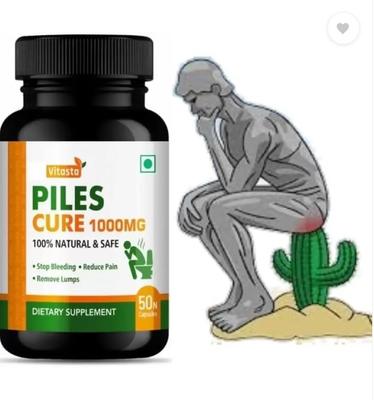 VITASTA Hämorrhoiden-Kur, ayurvedisch zur schnellen Linderung von Bavasir, blutenden, nicht blutenden Hämorrhoiden, 50 Kapseln